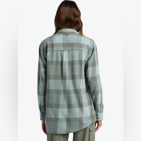 Roxy Flannel Shirt Women’s Size Large - Picture 2 of 6